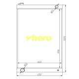 Auto Parts Cooler Aluminum Radiator for Technical Vehicle Yuchai 4108