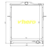 Auto Spare Parts All Aluminum Radiator for Truck FAW 1301010-D849
