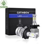 H4 (9003, HB2) LED Headlight Bulbs Hi /Lo Beam 7200lm Super Bright COB LED Headlight