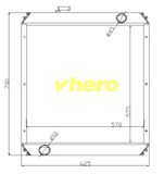 Condenser Aluminum Radiator for Heavy Duty Truck Fg9604531390