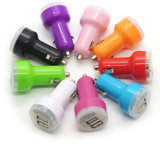Colorful Dual USB 2 Port Car Charger 2.1A Adapter for Apple Iphones 6 6s and Samsung Android Devices