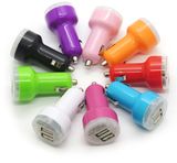 Colorful Dual USB 2 Port Car Charger 2.1A Adapter for Apple Iphones 6 6s and Samsung Android Devices