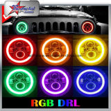 RGB LED Headlight with Bluetooth Control for Jeep Wrangler