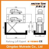 Underground Two Car Scissor Lift Elevator