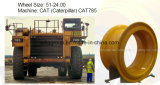Steel OTR Rims Size 51-24.00-5.0 Wheels for Cat785