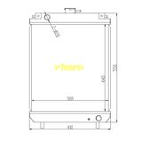 Auto Parts Heat Exchanger Aluminum Radiator for Technical Vehicle Komatsu40