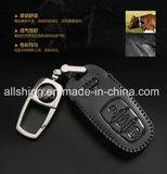 Leather Car Key Chain Coin Holder Remote Bag for Audi