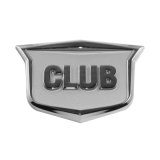 High Quality Black and Grey Custom Metal Car Body Logo