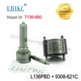 Erikc 7135-660 Injector Overhaul Kit 7135 660 Including Fuel Valve 9308621c + Spray Nozzle L136pbd 7135660 for Ejbr03001d /Ejbr02501z Injector