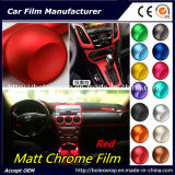 Factory Lowest Price Matte Chrome Film Interior Film Decorative Sticker, Chrome Wrap Vinyl