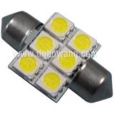 31mm 6PCS SMD 5050 Festoon LED Car Bulb (S85-31-006Z5050)