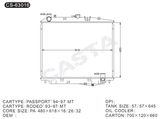 Engine Parts Aluminum Radiator for Isuzu Passport'94-97MT