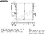 Water Radiator for BMW 520/523/528i'95-E39