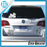 Cartoon Characters Cute Car Window White Waterproof Sticker