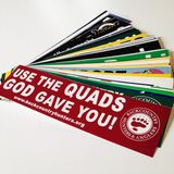 Outdoor Weather Resistant Vinyl Custom Bumper Stickers