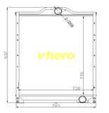 Auto Parts Aluminum Auto Radiator for Truck FAW Jiefang 1301010-242-000