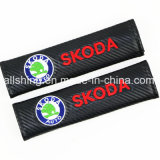 Car Seat Belt Carbon Covers Shoulder Pads for Skoda 