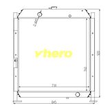 Air Conditioner Water Cooled Aluminum Radiator for Technical Vehicle Liugong 225-1