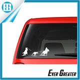 Small White Grazing Sticker Car Decals Decorative Stickers