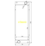 Heat Exchanger All Aluminum Auto Radiator for Technical Vehicle Volvo220d