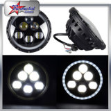 7 Inch LED Headlight for Jeep Wrangler with Halo Ring, 60W Round LED Headlight with DRL