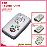 Smart Remote Key with 2+1 Buttons Fsk433.92MHz A433 ID74 Wd03 Wd04 RV4lexuscrown 2010-2013 Silver for Toyota