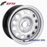 Silver Steel Wheel for Passenger Car (14X6)