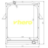 Heat Exchanger Aluminum Auto Radiator for Truck Df Cummins 1301n12-010