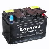 Dry Charge Car Battery DIN66-56618-12V66ah