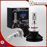 50W 6000lm Auto LED Car Headlight with 3kinds Colorful Film