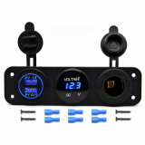 Tent Type Universal Panel Mount Dual USB Socket 3.1A Device Charger USB Car Charger for 12-24V DC Systems