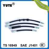 Yute Black Front Flexible Hydraulic Brake Hose for Audi A4