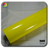 Tsautop Glossy Yellow Car Wrap Film with Air Channel