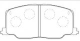 Semi Metal China Manufacturer Auto Parts Disc Brake Pad for Camry