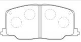 Semi Metal China Manufacturer Auto Parts Disc Brake Pad for Camry