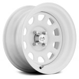 17X7 (4-100) Daytona White Wheel