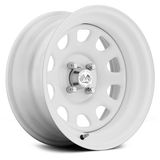 17X7 (4-100) Daytona White Wheel