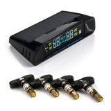 Digital Wireless Gauge Solar TPMS System (Four-wheel synchronal info, Automatic switch) with Internal Tyre Sensor for Car, Van, off-Road Vehicle