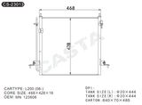 Auto condenser OEM: Mn 123606 for Mtsubishi L200 (06-)