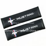 Carbon Fiber Car Logo Seat Cushion Cover for Mustang
