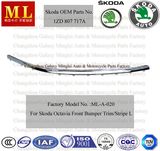 Chromed Front Bumper Trim, Strip for Skoda Octavia From Year 2004 (OEM Parts No.: 1ZD 807 717A)