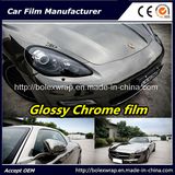 Black Glossy Chrome Film Car Vinyl Wrap Vinyl Film for Car Wrapping Car Wrap Vinyl