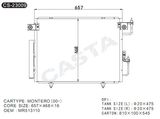 Best quality auto condenser for Mitsubishi Montero (00-)