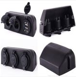 Three Marine Cigarette Lighter Splitter Power Adaptor Sockets & USB Charger