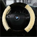 Fantastic Sheepskin Winter Warmth Car Steering Wheel Cover