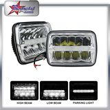 5*7 Inch Square LED Headlight Bulb with DRL, More Bright High Power for Container Truck