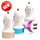 Portable Universal Fast Charging 2 Port Car Charger with Power Indicator