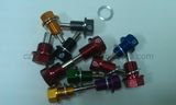 CNC Aluminum Auto Parts Alloy Screws with Different Anodized Color