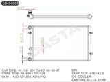 Aluminum Auto Radiator for Volkswangen Audi A3'98-00 Mt