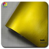 Tsautop Brushed Matte Chrome Brass Vinyl Car Wrap